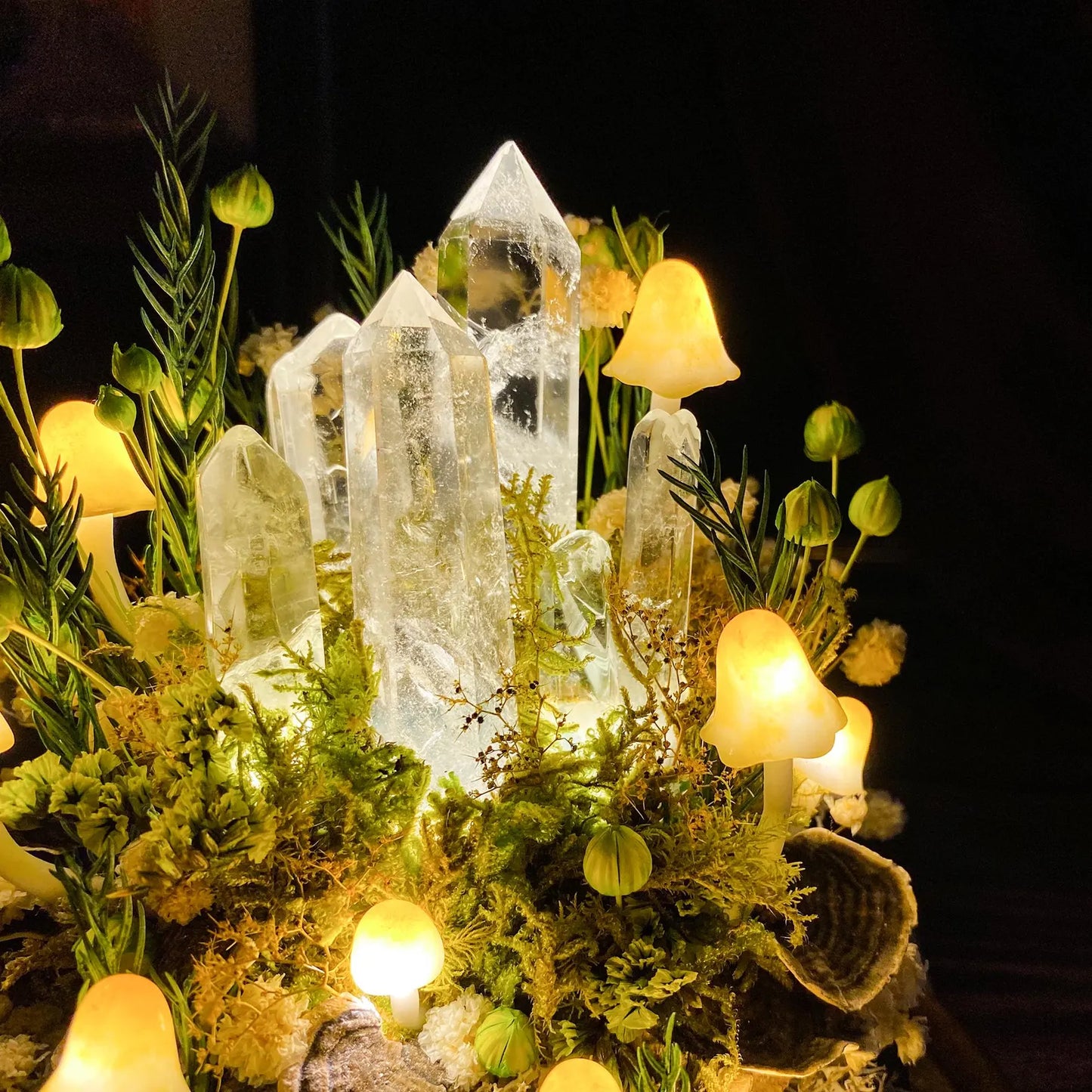 Enchanted Forest Mushroom Lamp