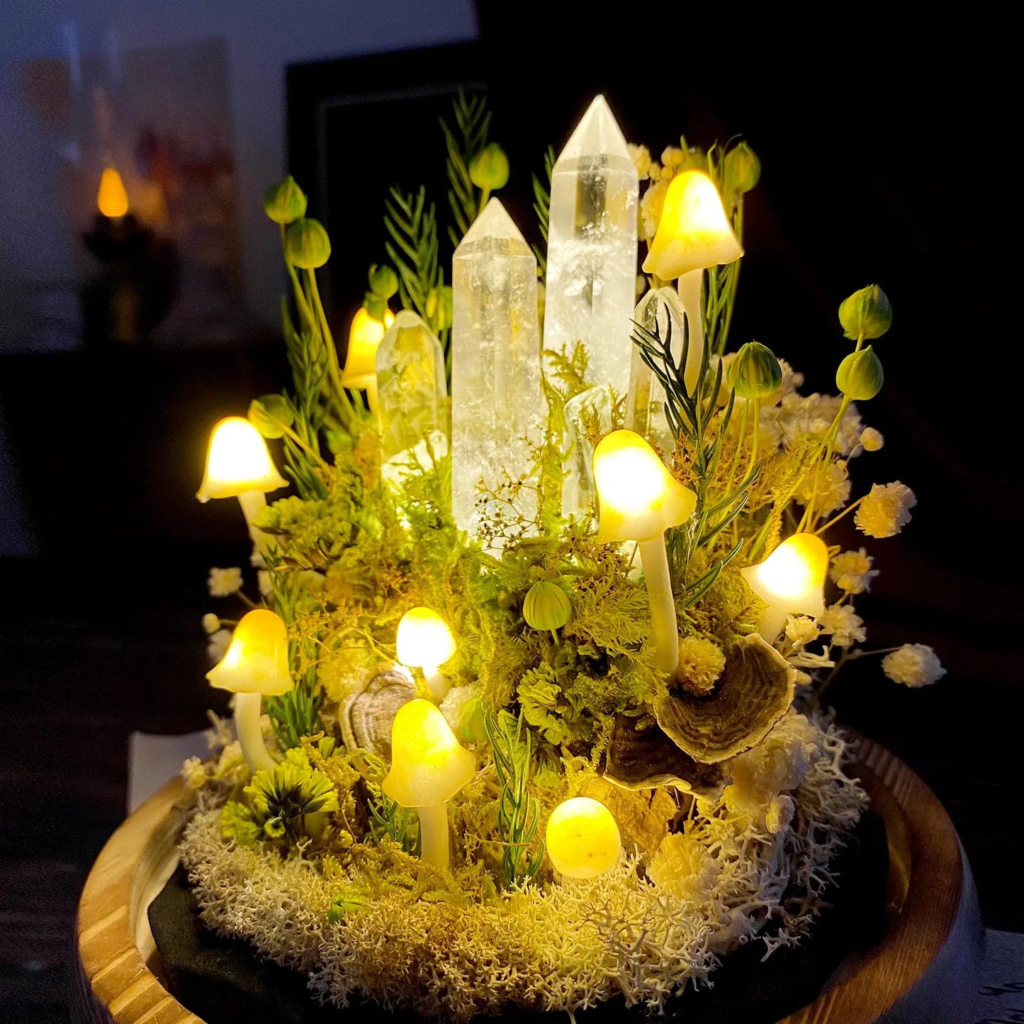 Enchanted Forest Mushroom Lamp
