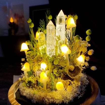 Enchanted Forest Mushroom Lamp
